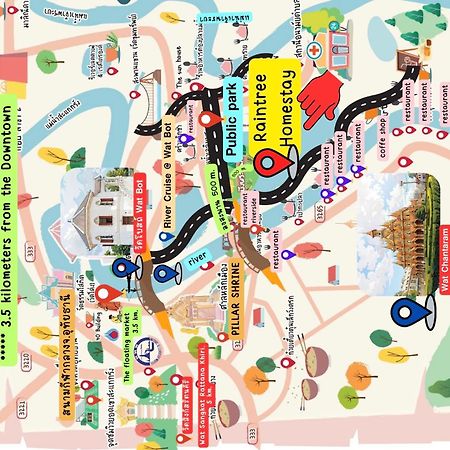 Rain Tree Cafe & Homestay 乌泰他尼府 外观 照片